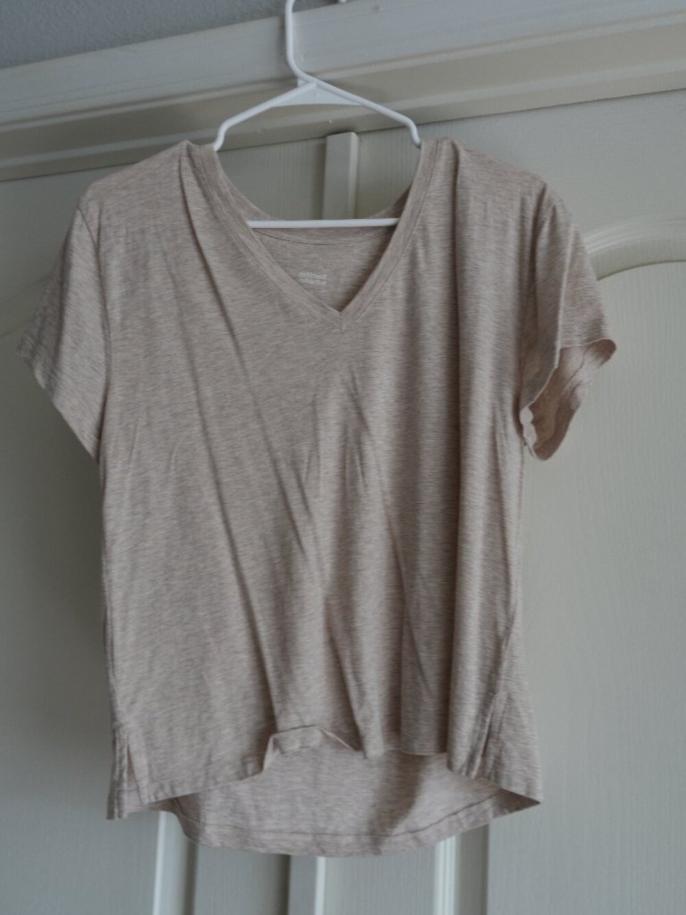 Girlfriend Collective, Tan T-Shirt, size M